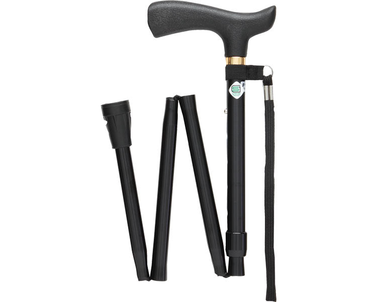 フジホーム ステッキベーシックE 折畳S WB3755 ブラック WB3714 ブラウン 長さ約73~83cm(5段階調節 2.5cmピッチ)