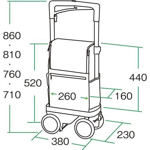 シルバーカー カートタイプ 須恵廣工業 アイカートボンベ No.855
