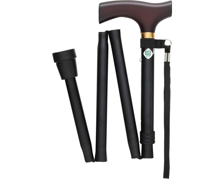 フジホーム ステッキベーシック 折畳M 長さ約79~89cm(5段階調節 2.5cm間隔)