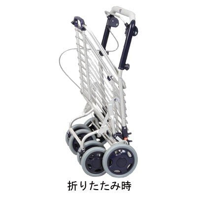 ワゴンタイプシルバーカー ユーバ産業 アルミワイヤーカート A-0245H 【納期1週間程度】