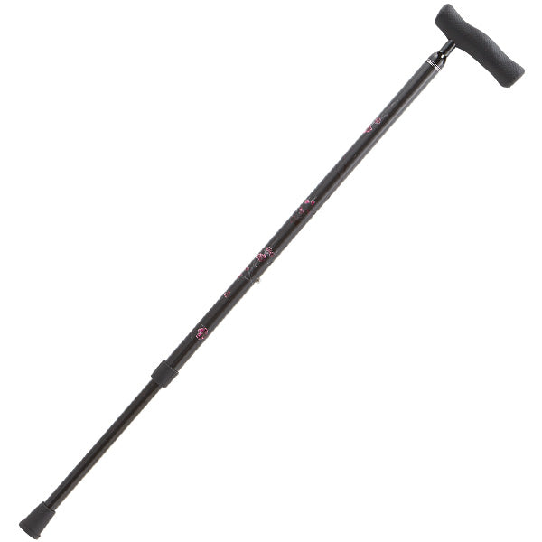 伸縮 カーボン 11段階 アジャスタブルケイン 杖 ステッキ AGC-10 長さ:66.5〜91.5cm 11段階調節(2.5cm間隔)