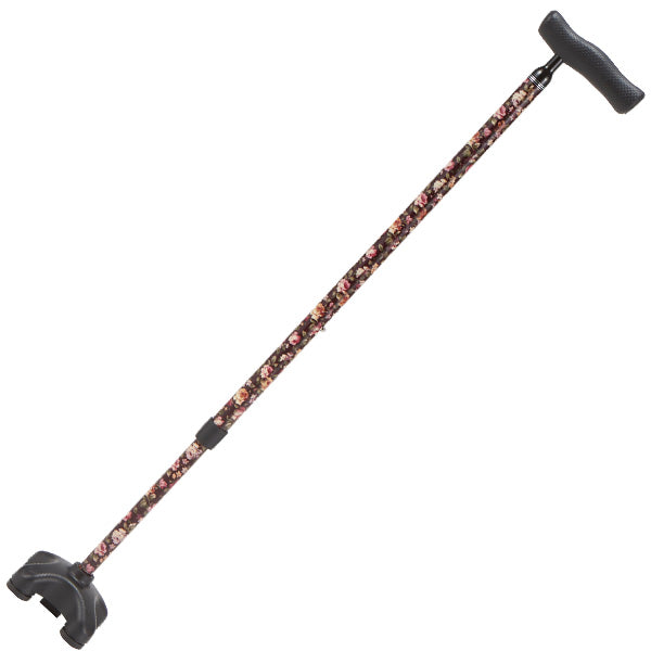 特殊杖先クワドケイン 4点杖 多点ステッキ GQC-10BX 長さ:66~91cm(8段階調節 2.5cm間隔)