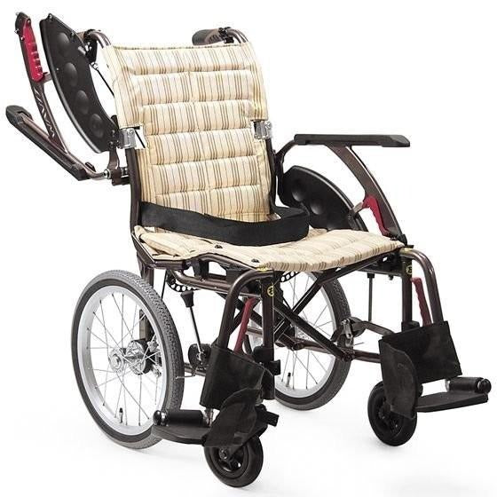 カワムラサイクル WAVIT+ 介助式車椅子 車いす WAP16-40S 折りたたみ車いす アルミ製