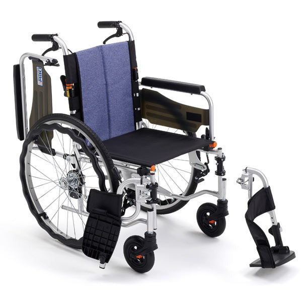 ミキ  JTN-3 サニタリ 自走式多機能車椅子 車いす ノーパンク 折りたたみ車いす アルミ製