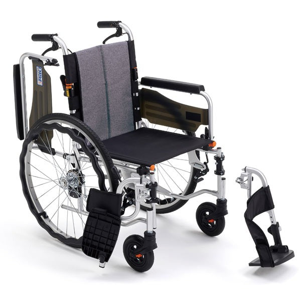 ミキ  JTN-3 サニタリ 自走式多機能車椅子 車いす ノーパンク 折りたたみ車いす アルミ製