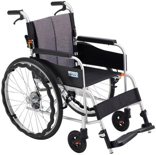 ミキ  JTN-1 サニタリ 自走式車椅子 車いす ノーパンク 折りたたみ車いす アルミ製