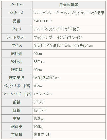 NAH-UC・LO車椅子