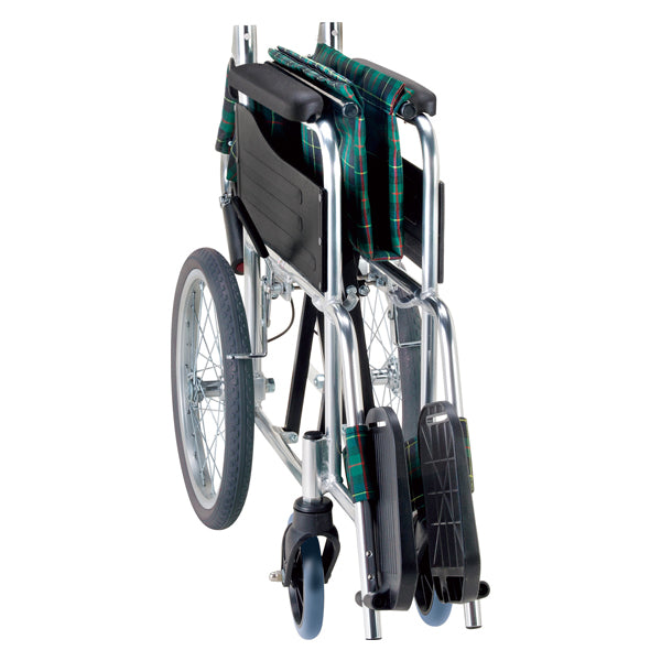 マキテック 介助式 車椅子 車いす EW-30GN 折りたたみ車いす