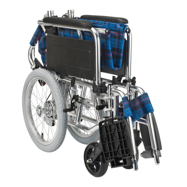 車いす 介助式車椅子 多機能 背折れ スイングアウト KS70-4043 