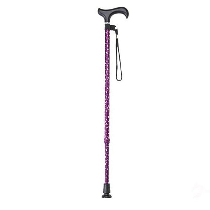 伸縮ステッキ  ADOG-01BK 犬柄・猫柄ステッキ 長さ：72.5〜95.5cm 10段階調節(2.5cm間隔)