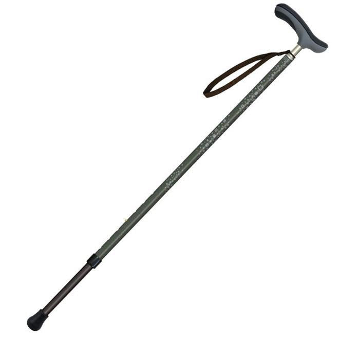 伸縮ステッキ 抗ウイルス楽ーダ ウォーキング杖 長さ：75-90cm(2.5cm間隔)