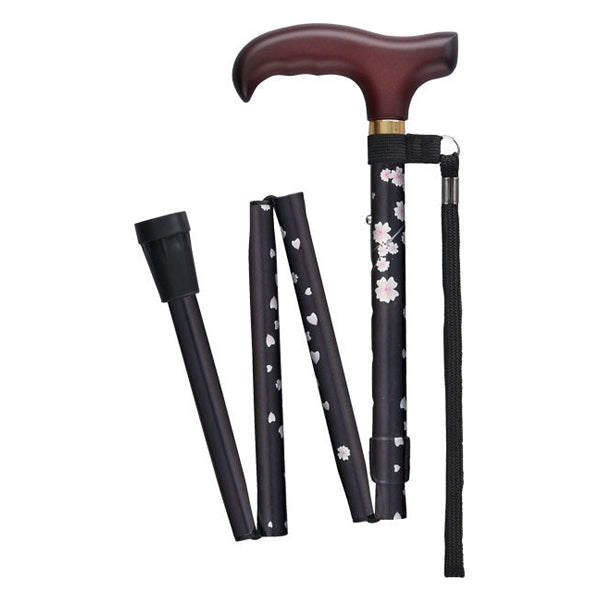 フジホーム ステッキベーシック  折畳S 長さ：73.0～83.0cm（5段階調節 2.5cm間隔）