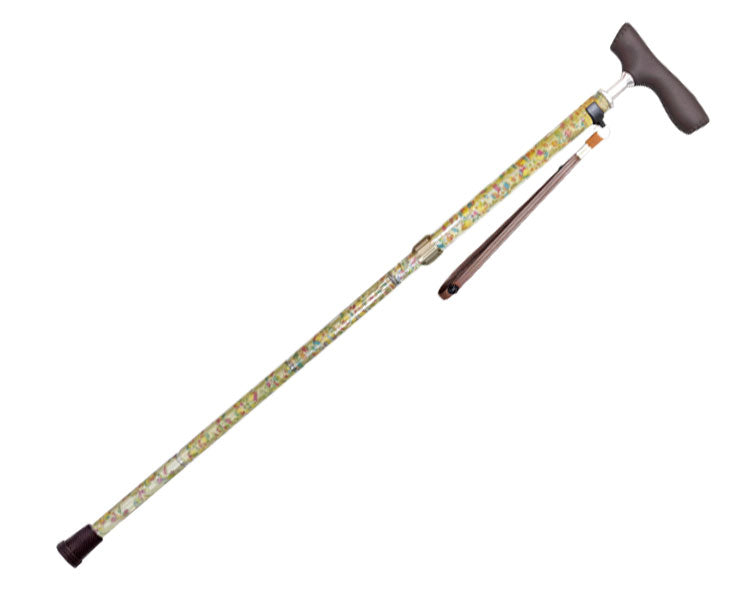 島製作所 折りたたみジョイントDXステッキ 長さ： 66～84cm(10段階 2cm調節）