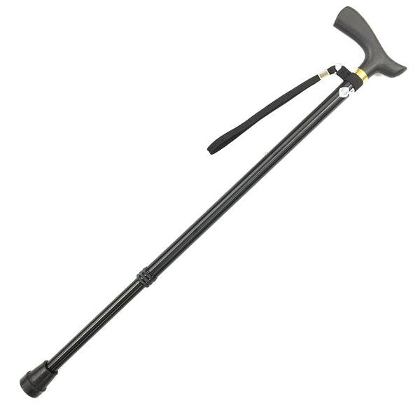 フジホーム ベーシックE 伸縮M ブラック WB3754 長さ：73.0～95.5cm、10段階調節（2.5cm間隔）