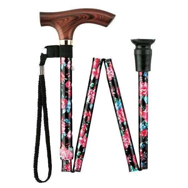 折りたたみ スマイルステッキ 杖 FS-20PF BF RF KF SC 長さ：74.5～84.5cm 5段階調節(2.5cm間隔)