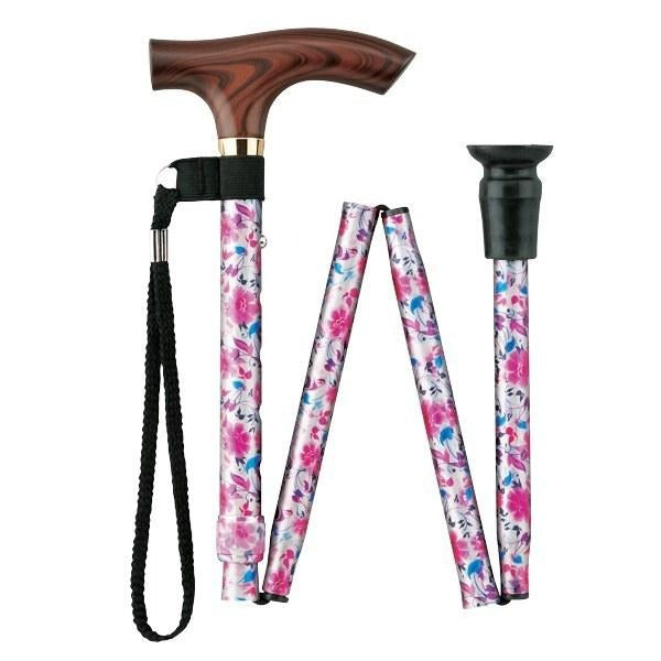 折りたたみ スマイルステッキ 杖 FS-20PF BF RF KF SC 長さ：74.5～84.5cm 5段階調節(2.5cm間隔)