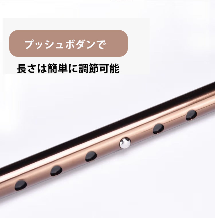 伸縮 スリムネックツートンステッキ 杖 AS-250 長さ：70〜92.5cm 10段階調節(2.5cm間隔)