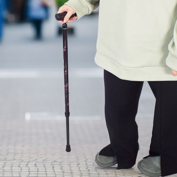 伸縮 カーボン 11段階  アジャスタブルケイン 杖 ステッキ AGC-10  長さ：66.5〜91.5cm 11段階調節(2.5cm間隔)