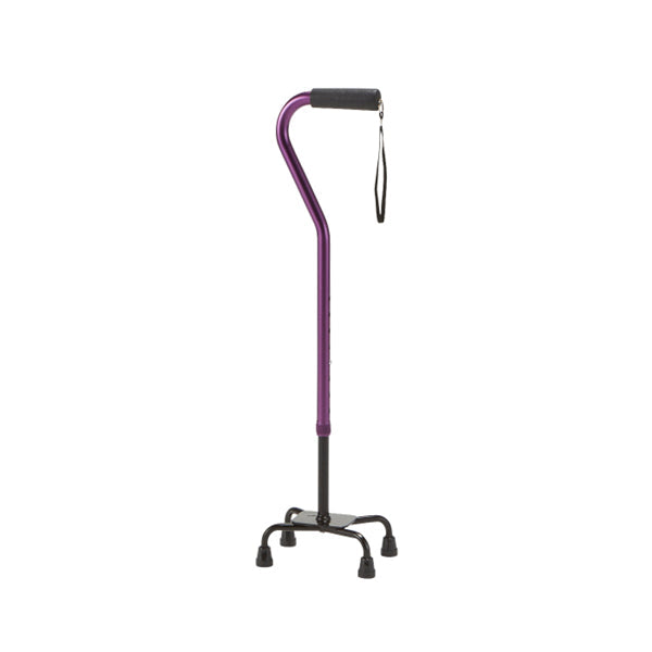 非課税 多点杖 ステッキ 杖 AQ-11  ブラウン レッド マゼンタ  長さ：64.5~81.5cm（8段階調節2.5cm間隔 ）