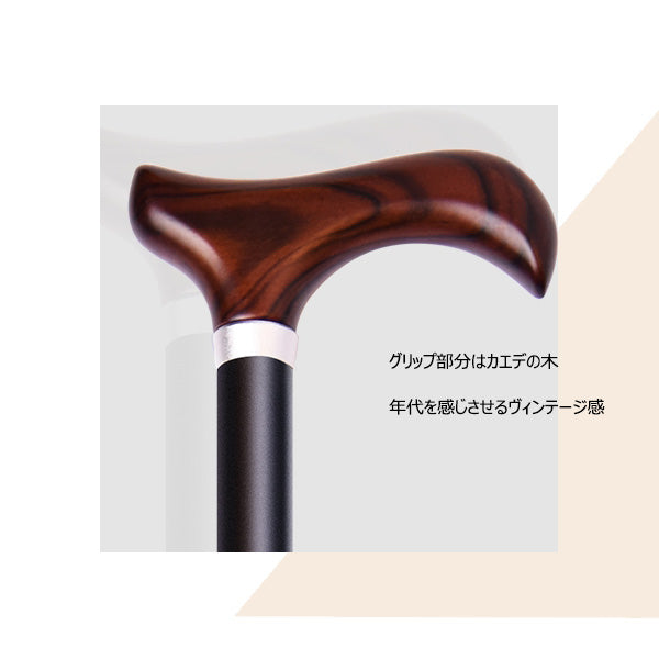伸縮 ステッキ 杖 AS-10 長さ：67.5～90cm 10段階調節 (2.5cm間隔 ）