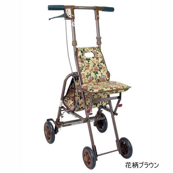 Sunny Walker 折りたたみシルバーカー ブラウン系 楽天市場】シルバーカー おしゃれ 座れる 折りたたみ 軽量