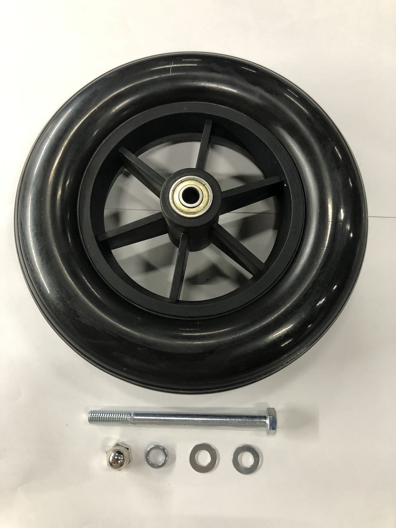 マキテック 車いす部品 8in.ノーパンクタイヤ(黒)B ※PR-501・PR-30　B-TN8-BK