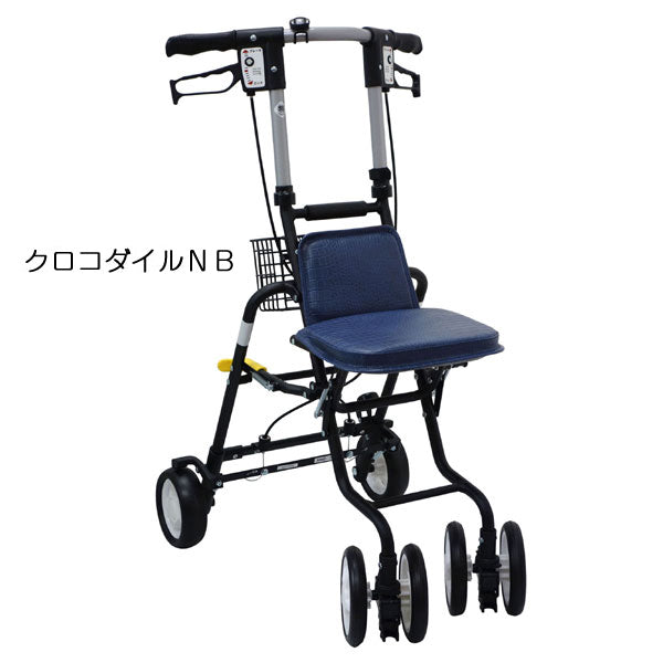 島製作所 シルバーカー テノール EVO クロコダイル BK テノールEVO／クロコダイルBK（男性向けシルバーカー