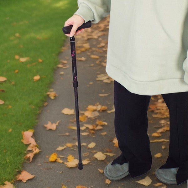 折畳みタイプ カーボン 5段階  フォールティングケイン 杖 ステッキ 身長目安:約148～168cm FGC-10