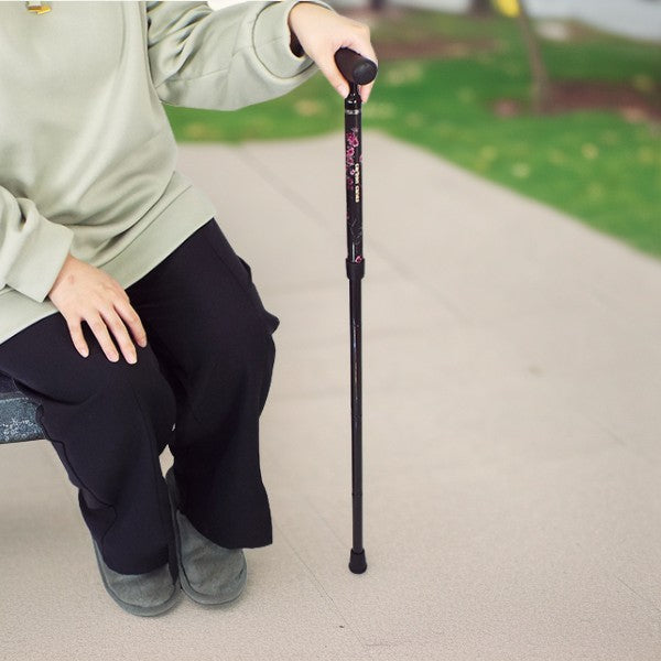 折畳みタイプ カーボン 5段階  フォールティングケイン 杖 ステッキ 身長目安:約148～168cm FGC-10