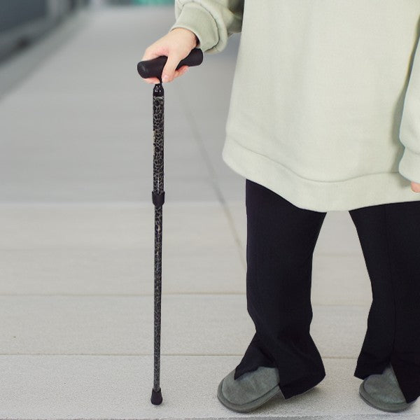 折畳みタイプ カーボン 5段階  フォールティングケイン 杖 ステッキ 身長目安:約148～168cm FGC-10