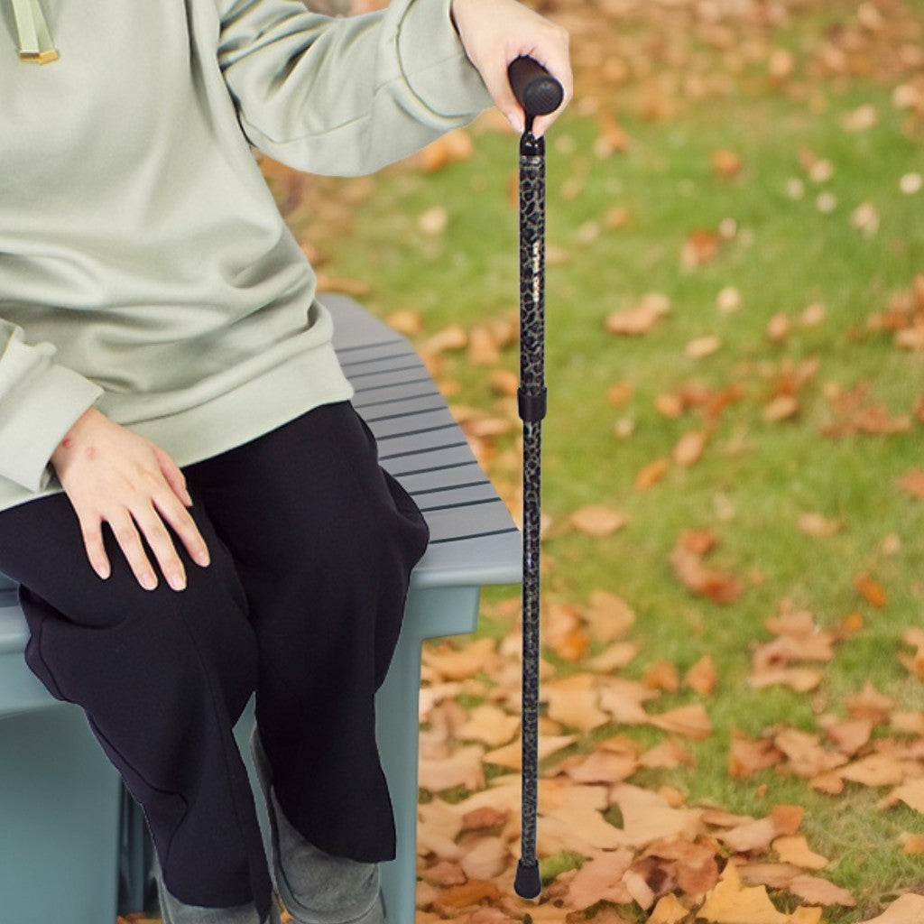 折畳みタイプ カーボン 5段階  フォールティングケイン 杖 ステッキ 身長目安:約148～168cm FGC-10