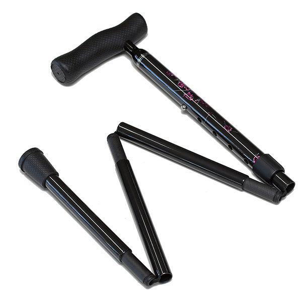 折畳みタイプ カーボン 5段階  フォールティングケイン 杖 ステッキ 身長目安:約148～168cm FGC-10