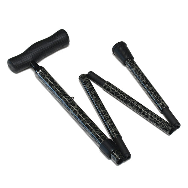 折畳みタイプ カーボン 5段階  フォールティングケイン 杖 ステッキ 身長目安:約148～168cm FGC-10