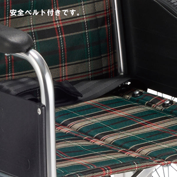 車いす 車椅子 ラクライズリミット LRH-50L 自走式 ノーパンクタイヤ スマートフットレスト付き 折りたたみ 背折れ 足だけでフットレストの開閉が可能