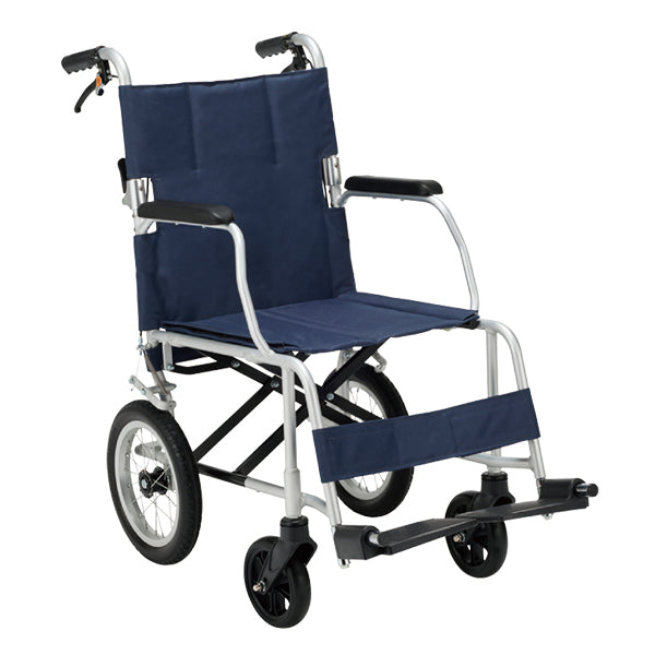 軽量 コンパクト 車いす 車椅子 NR-100SB ﾌｧｲﾝ　折りたたみ車いす　アルミ製