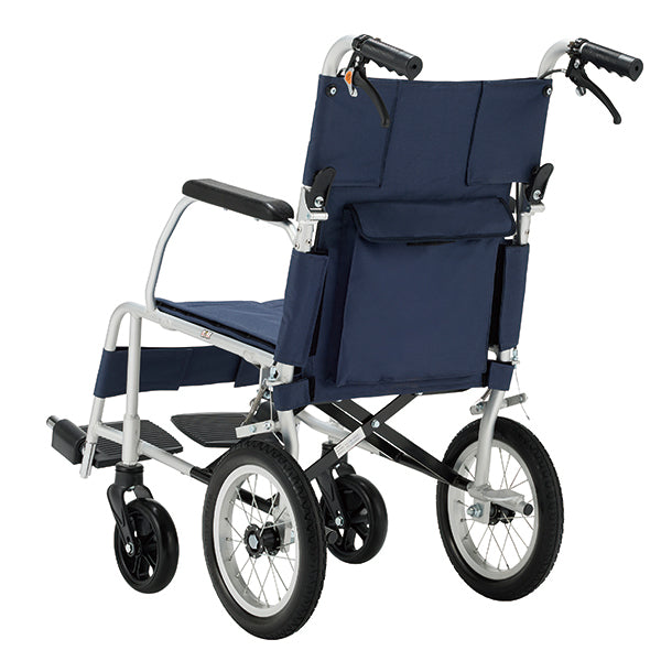 軽量 コンパクト 車いす 車椅子 NR-100SB ﾌｧｲﾝ　折りたたみ車いす　アルミ製