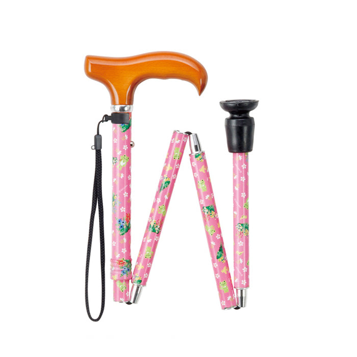 折りたたみ ピクルスステッキ  杖 かわいい柄 064219-14 身長目安:約145~164cm