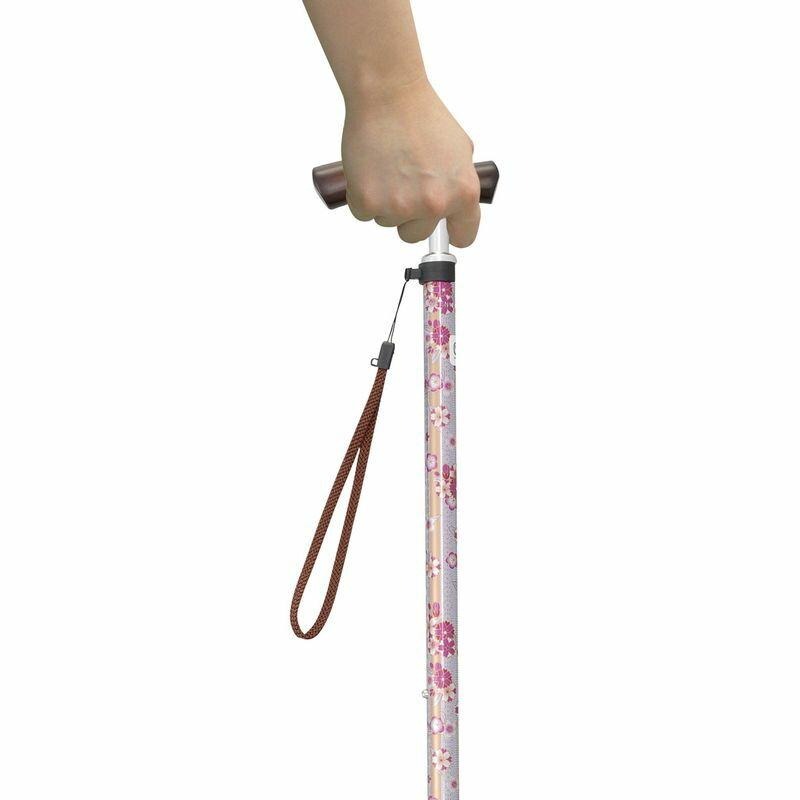 幸和製作所 テイコブ 伸縮 ステッキ(首細) EN12 長さ：65.5〜85.5cm 11段階調節