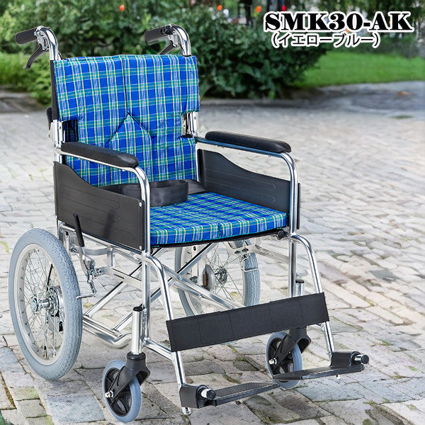 マキテック　介助式車椅子 車いす SMK30  セミオーダー 折りたたみ車いす アルミ製 予備シートプレゼントキャンペーン中