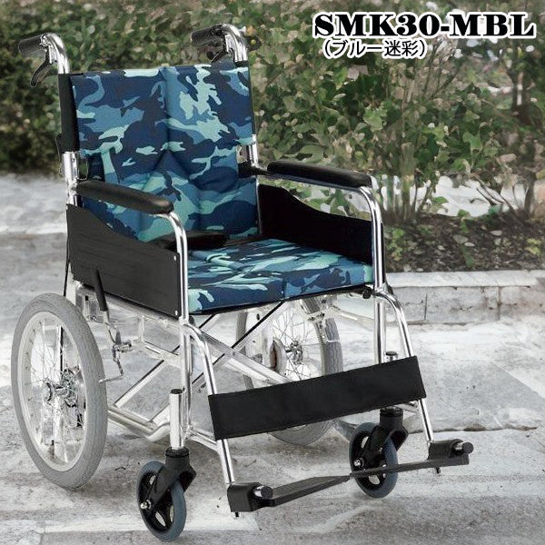 マキテック　介助式車椅子 車いす SMK30  セミオーダー 折りたたみ車いす アルミ製 予備シートプレゼントキャンペーン中