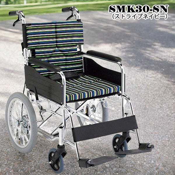 車いす 介助用車椅子 セミオーダー車椅子 SMK30 折りたたみ 背