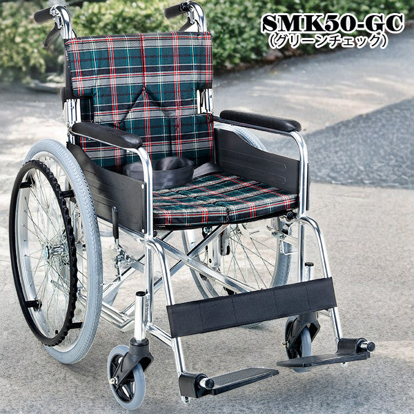 マキテック　車いす 自走式 車椅子 SMK50　セミオーダー　折りたたみ車いす　アルミ製　予備シートプレゼントキャンペーン中