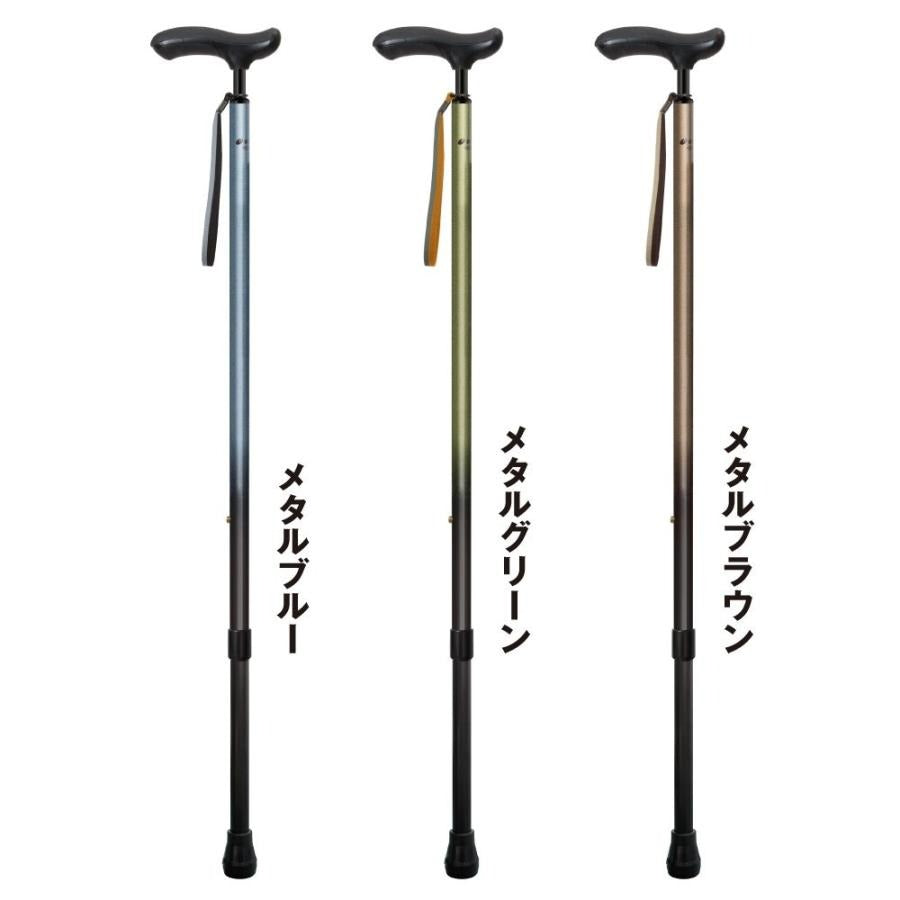 シナノ ネオクラシカル+  伸縮杖 ステッキ メンズ用 レディース用 長さ：80-95cm(2.5cm間隔)