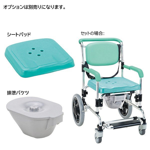 浴用キャリー シャワーキャリー  入浴/排泄/移動介助  3in1多機能車椅子 「お得・クッションプレゼント対象品」