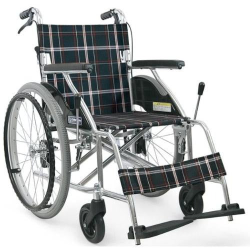 カワムラサイクル 自走用車椅子 車いすKV22−40SB 軽量　折りたたみ車いす