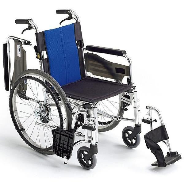 ミキ 自走用車椅子BAL-3 介助ブレーキ付 多機能車椅子　折りたたみ車いす