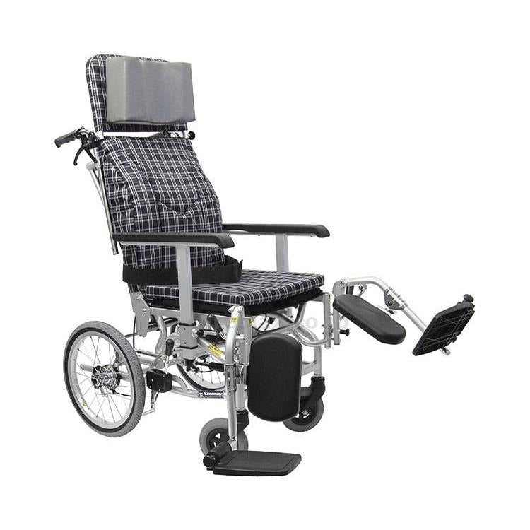 カワムラサイクル ティルト＆リクライニング車椅子 車いす KXL16-42　折りたたみ車いす