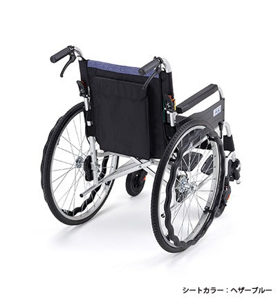 ミキ  JTN-1 サニタリ 自走式車椅子 車いす ノーパンク　折りたたみ車いす