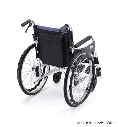 ミキ  JTN-1 サニタリ 自走式車椅子 車いす ノーパンク　折りたたみ車いす　アルミ製