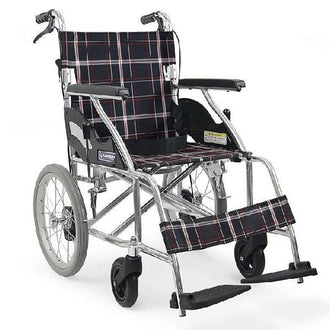 カワムラサイクル 介助式車椅子 車いす KV16-40SB 軽量　折りたたみ車いす